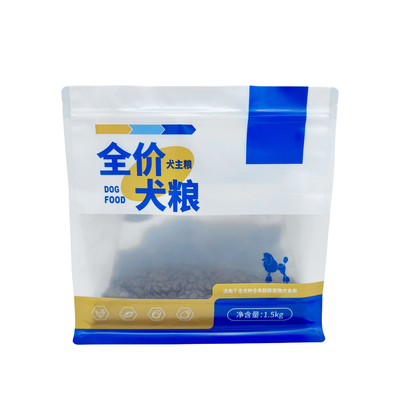 購入 1.5kg カスタム 片側マット 透明 片側アルミ製紙 敷き詰め ペット用犬用食品 試用袋 底が平ら 閉ざされたジッパー online manufacture
