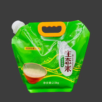 購入 2.5 L 重用 広口 飲み物を包装するためのハンドル付きカスタム液体スプート袋 online manufacture