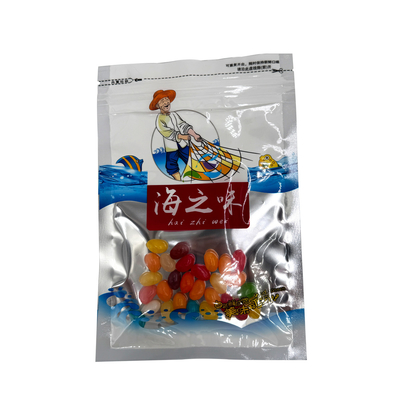 購入 片側銀片側透明 カスタムプリント マイラー袋 シーフード漁獲誘導品の包装のためのジップロック窓 online manufacture