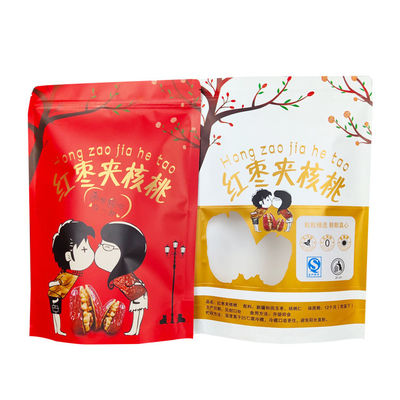 購入 パーソナライズド印刷 白色クラフト スタンドアップバッグ  Ziplock とカスタムウィンドウ online manufacture