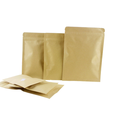 購入 アルミホイールで覆われた熱密封可能なクラフト紙 コーヒー豆 紅茶葉 スナック 食品包装 online manufacture