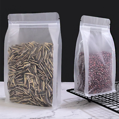 購入 スナック 乾燥食品 マット 透明 平底 立方型 ザイプ付き ポケット MOPP/PET/PE online manufacture