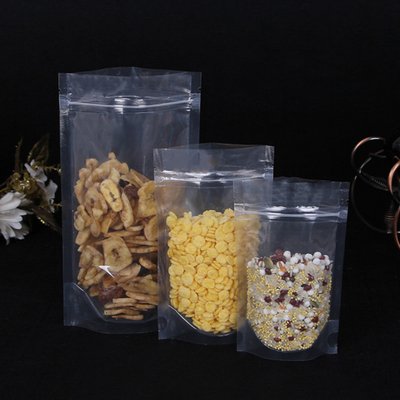 購入 臭いを防ぐ透明プラスチック包装袋 / パーソナル印刷付き透明スタンドアップポーチ online manufacture