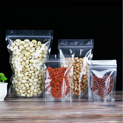 購入 4x6 インチ 防湿プラスチック 透明 透明 乾燥果物,キャンディ,クッキー食品のパッケージ用のジッパー付きスタンドアップポケット online manufacture