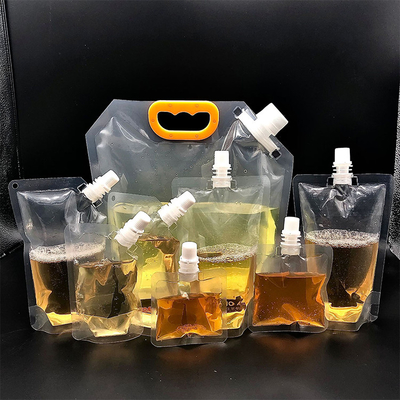 飲料や液体を保持するための口口付き食品用プラスチック製の口口袋