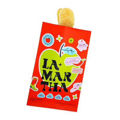 チップス,チップス,スナック,乾燥食品包装用 オーダーメイド印刷 油性プラスチック製の葉巻 裏面に包装された 密封された枕袋